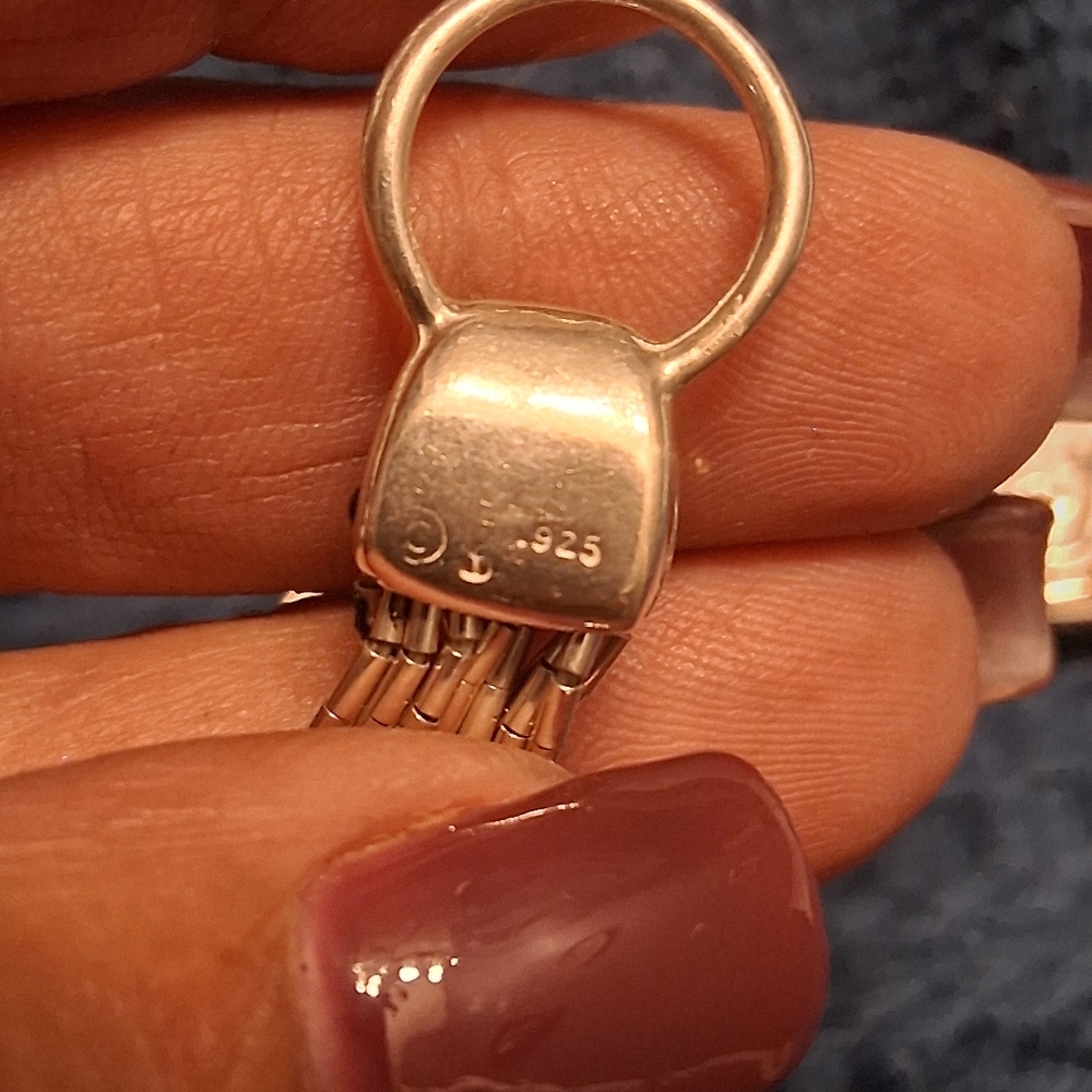 Gorgeous Vintage Shube Dakota West Sterling Heart Toggle Bracelet/20grams - Picture 8 of 10